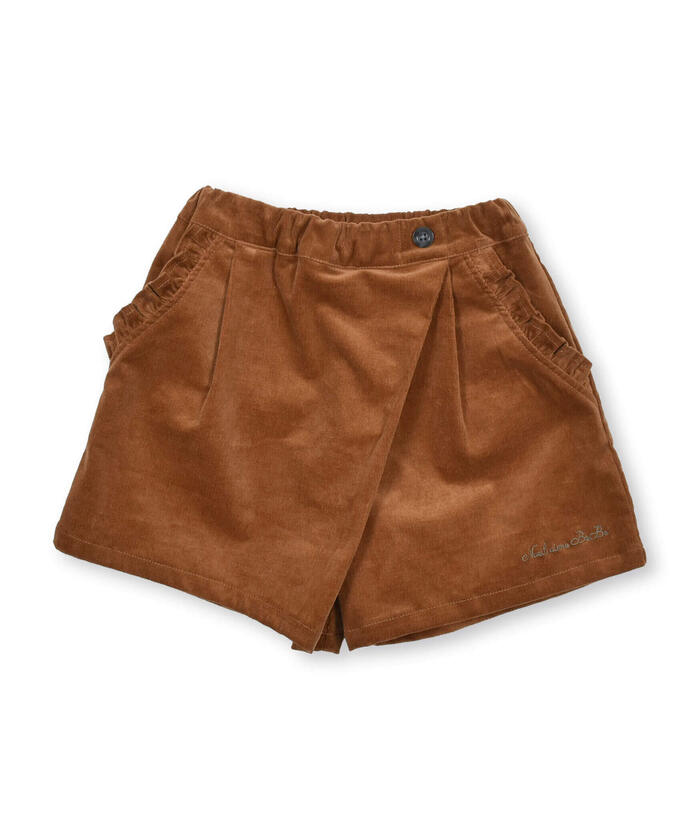 ノイユ エーム ベベ Noeil aime BeBe ストレッチコールラップキュロットパンツ