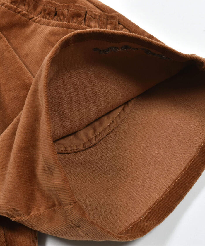 ノイユ エーム ベベ Noeil aime BeBe ストレッチコールラップキュロットパンツ