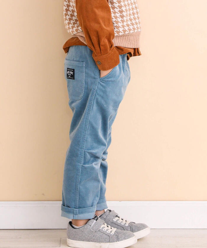 ノイユ エーム ベベ Noeil aime BeBe ストレッチコールロングパンツ
