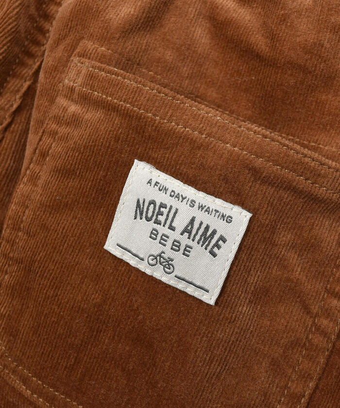 ノイユ エーム ベベ Noeil aime BeBe ストレッチコールロングパンツ