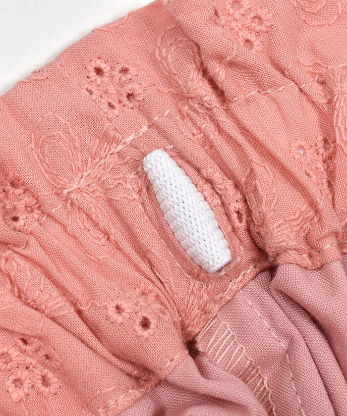 スラップ スリップ SLAP SLIP 【お揃い】裾フリルお花レースハーフパンツ