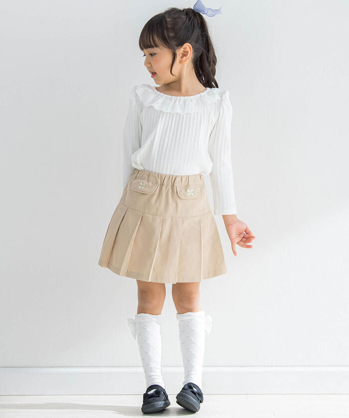 Slap Slip SLAP SLIP Denim Twill Lame Tweed Skirt Pants