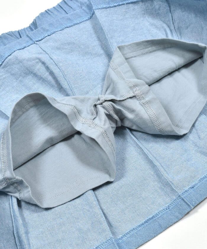 Slap Slip SLAP SLIP Denim Twill Lame Tweed Skirt Pants
