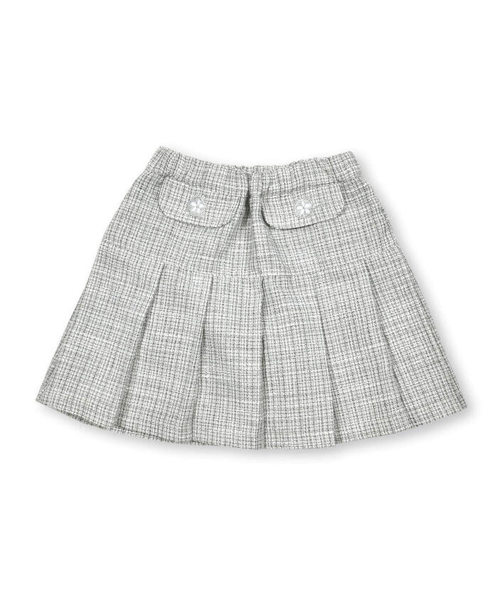 Slap Slip SLAP SLIP Denim Twill Lame Tweed Skirt Pants