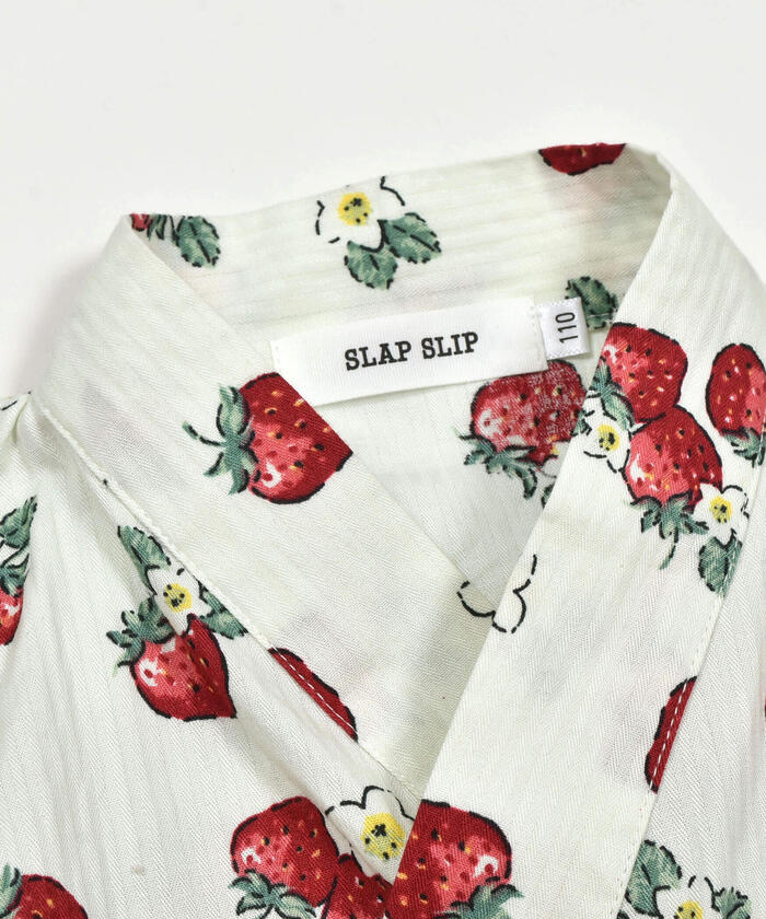 スラップ スリップ SLAP SLIP 【お揃い】イチゴ花総柄甚平+作り帯セット