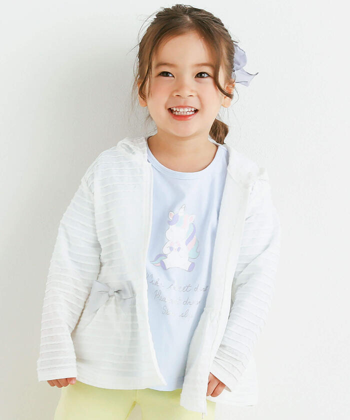 Slap Slip SLAP SLIP 【UV Cut】【Matching】Parker with Ribbon and Frill Hem