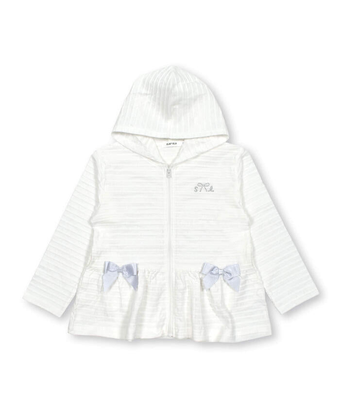 Slap Slip SLAP SLIP 【UV Cut】【Matching】Parker with Ribbon and Frill Hem