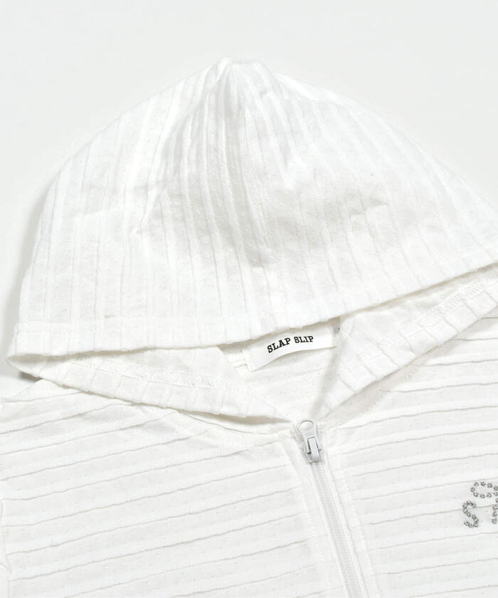 Slap Slip SLAP SLIP 【UV Cut】【Matching】Parker with Ribbon and Frill Hem