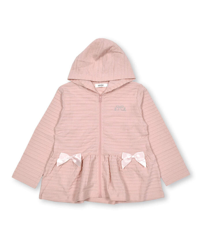 Slap Slip SLAP SLIP 【UV Cut】【Matching】Parker with Ribbon and Frill Hem