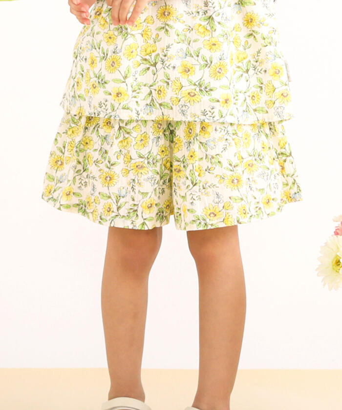 Slap Slip SLAP SLIP 【Matching】 Sunflower All-Over Print Short Pants