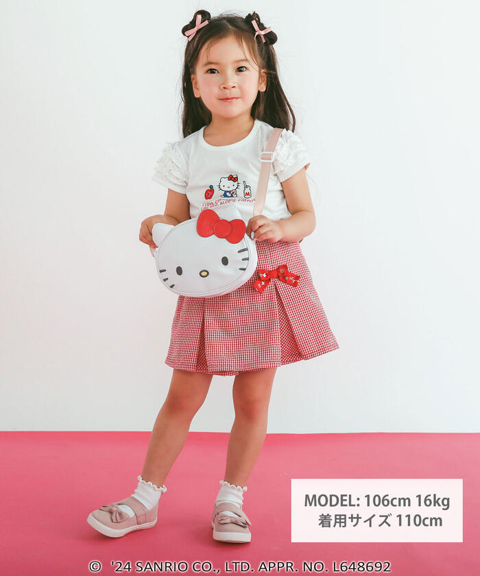 Slap Slip SLAP SLIP 【Hello Kitty × SLAPSLIP】 Frill Puff Sleeve Character Print T-Shirt