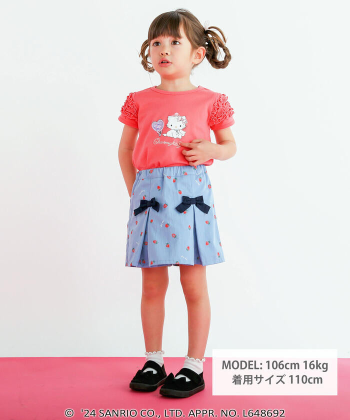 Slap Slip SLAP SLIP 【Hello Kitty × SLAPSLIP】 Frill Puff Sleeve Character Print T-Shirt