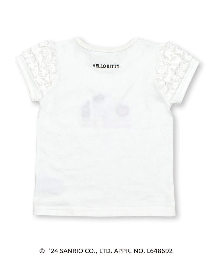 Slap Slip SLAP SLIP 【Hello Kitty × SLAPSLIP】 Frill Puff Sleeve Character Print T-Shirt