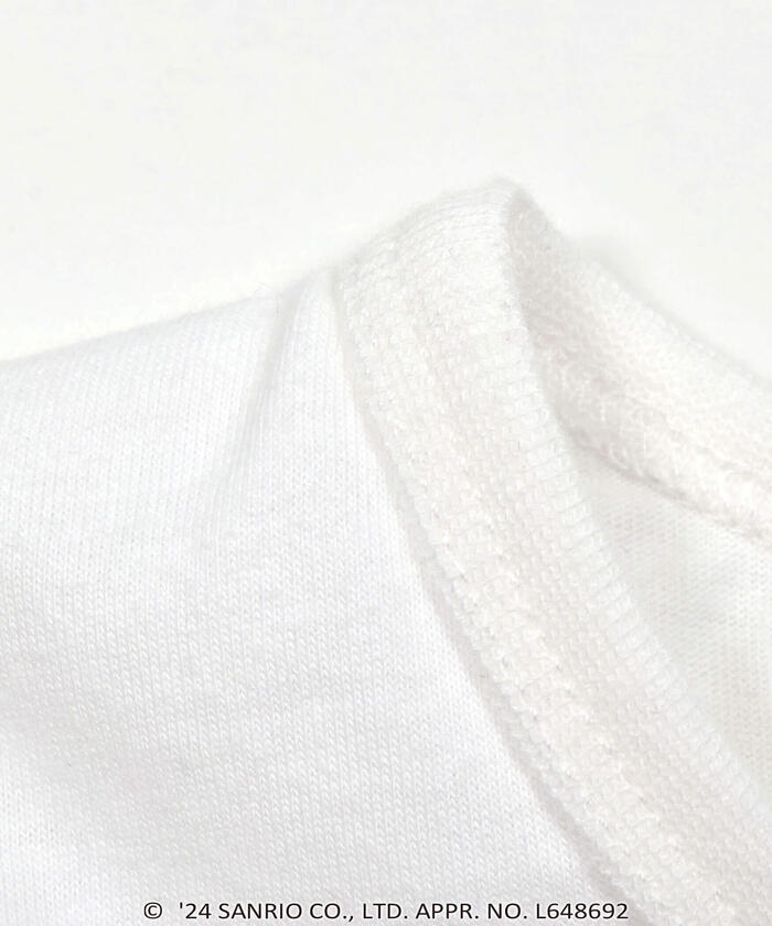 Slap Slip SLAP SLIP 【Hello Kitty × SLAPSLIP】 Frill Puff Sleeve Character Print T-Shirt