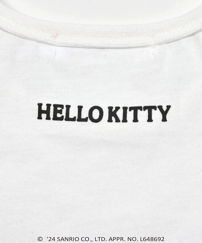 Slap Slip SLAP SLIP 【Hello Kitty × SLAPSLIP】 Frill Puff Sleeve Character Print T-Shirt
