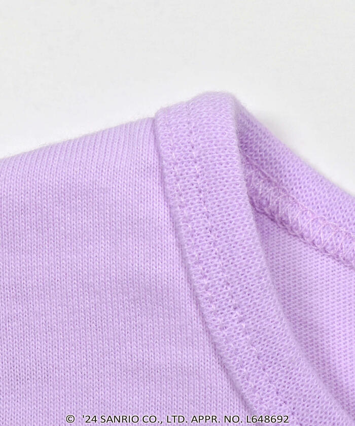 Slap Slip SLAP SLIP 【Hello Kitty × SLAPSLIP】 Frill Puff Sleeve Character Print T-Shirt
