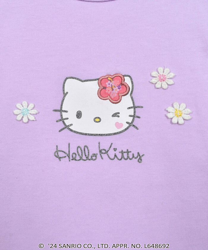 Slap Slip SLAP SLIP 【Hello Kitty × SLAPSLIP】 Frill Puff Sleeve Character Print T-Shirt