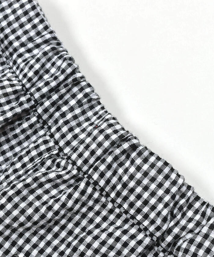 Slap Slip SLAP SLIP 【Matching】 Strawberry Print All-Over Check Pattern Skirt with Ribbon Front Tucks (90~1