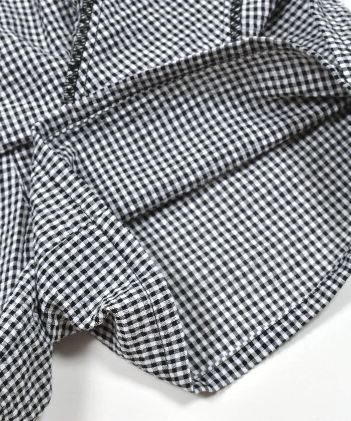 Slap Slip SLAP SLIP 【Matching】 Strawberry Print All-Over Check Pattern Skirt with Ribbon Front Tucks (90~1