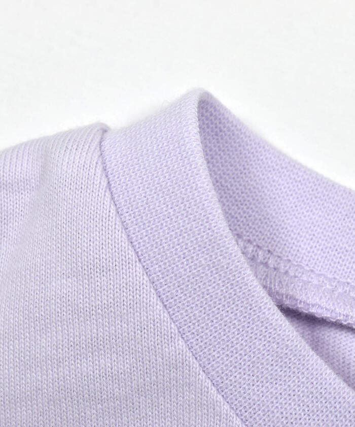 Slap Slip SLAP SLIP 【Matching】 Front Ribbon Check Stripe Pattern Switch Half Sleeve T-Shirt (80~130c)