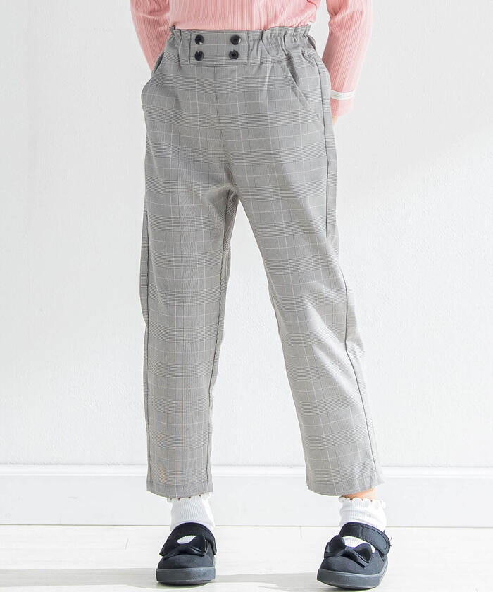 Slap Slip SLAP SLIP Denim Glen Check High Waist Pants