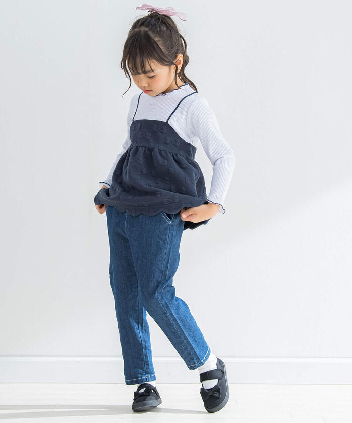 Slap Slip SLAP SLIP Denim Glen Check High Waist Pants