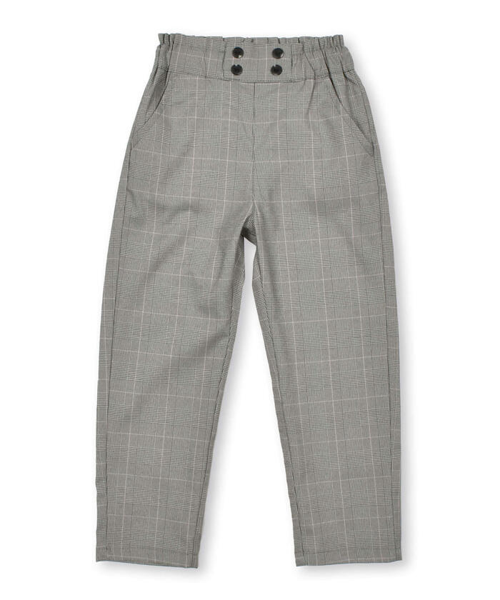 Slap Slip SLAP SLIP Denim Glen Check High Waist Pants