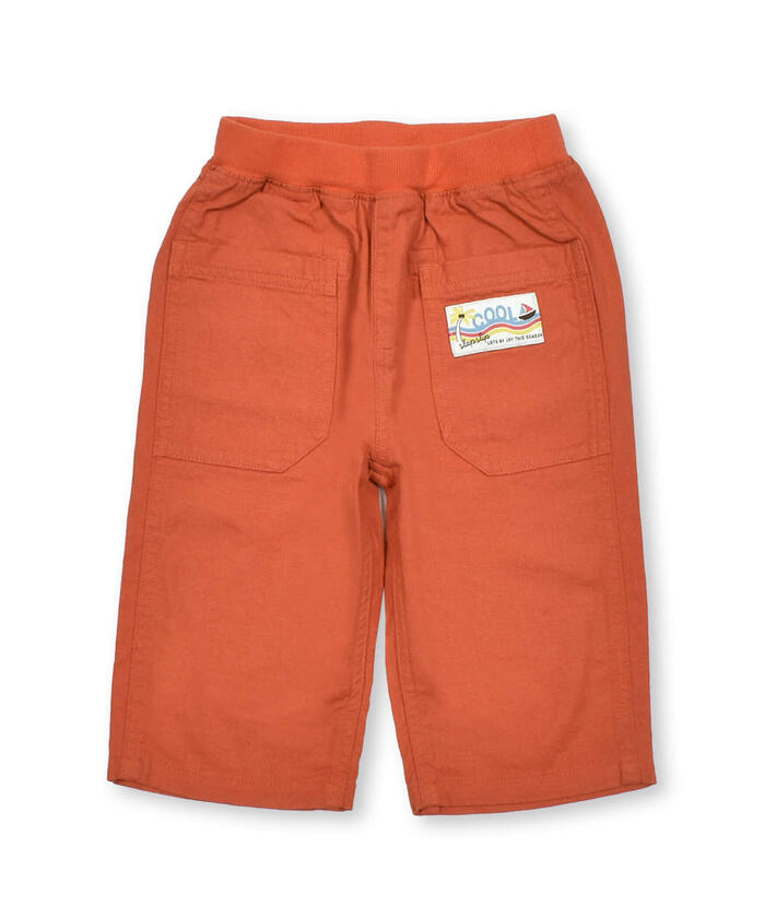 Slap Slip SLAP SLIP 【Cooling Contact】 Plain Rayon Linen 5.5-Length Pants