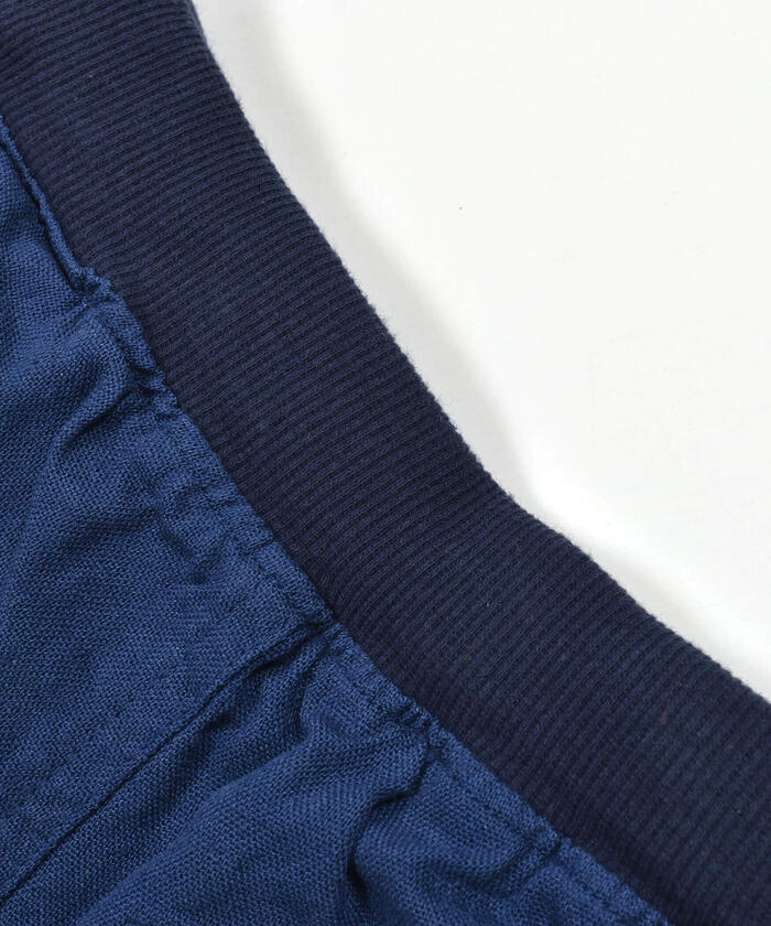 Slap Slip SLAP SLIP 【Cooling Contact】 Plain Rayon Linen 5.5-Length Pants