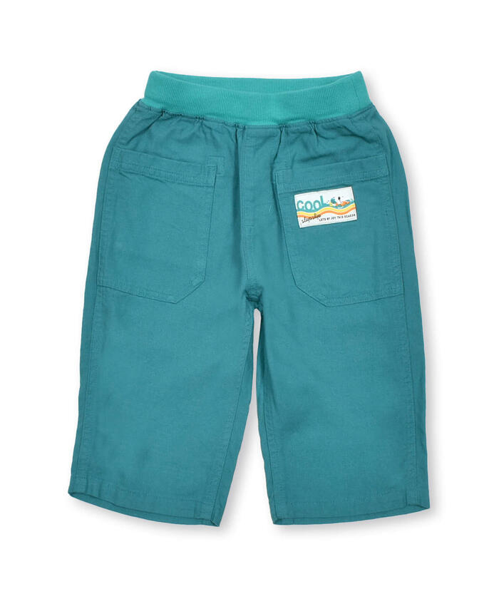 Slap Slip SLAP SLIP 【Cooling Contact】 Plain Rayon Linen 5.5-Length Pants