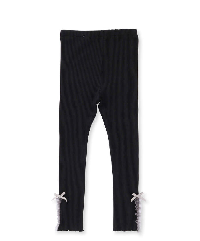 Slap Slip SLAP SLIP 【Matching】 Hem Ribbon Tulle Leggings