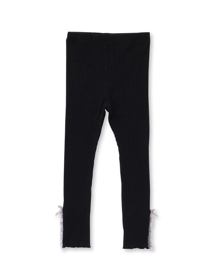 Slap Slip SLAP SLIP 【Matching】 Hem Ribbon Tulle Leggings