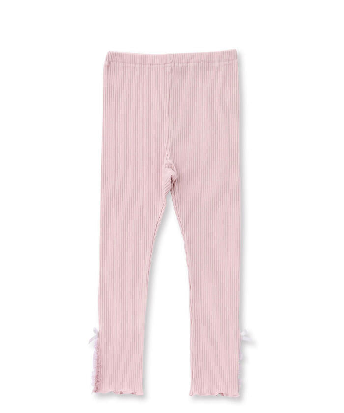 Slap Slip SLAP SLIP 【Matching】 Hem Ribbon Tulle Leggings