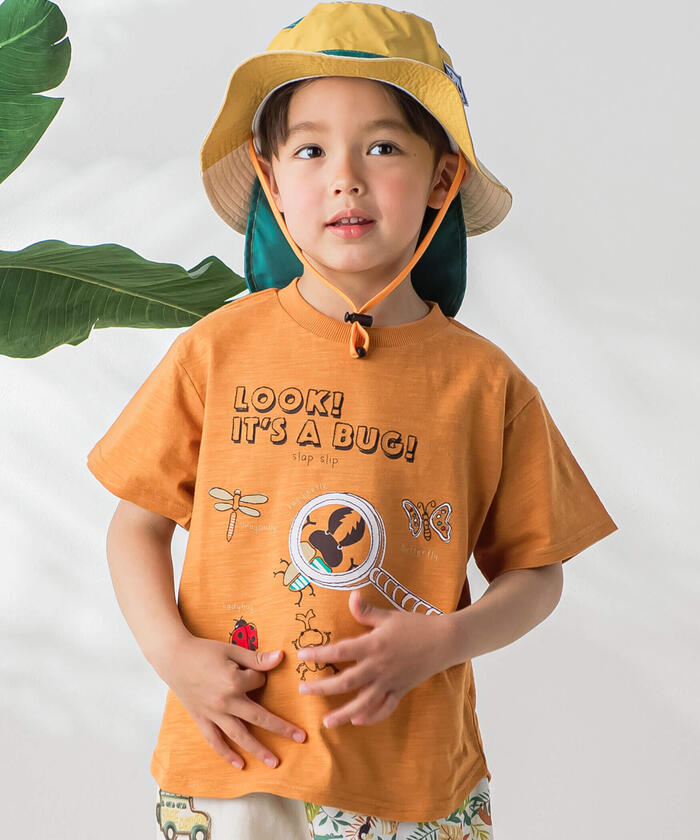Slap Slip SLAP SLIP 【Cooling Sensation】 Magnifying Glass Insect Observation Style T-Shirt