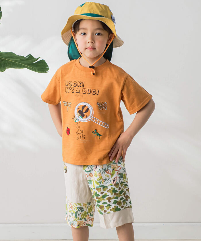 Slap Slip SLAP SLIP 【Cooling Sensation】 Magnifying Glass Insect Observation Style T-Shirt