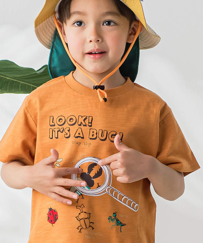 Slap Slip SLAP SLIP 【Cooling Sensation】 Magnifying Glass Insect Observation Style T-Shirt