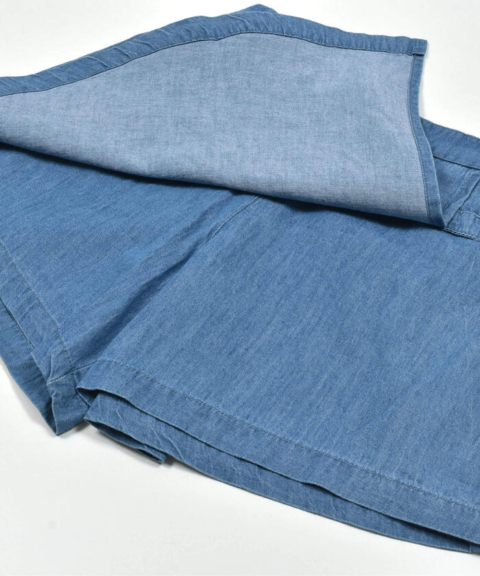 スラップ スリップ SLAP SLIP デニムビスチェハートバックルスカパンセットアップ(90~140cm) （ネイビー） ネイビー