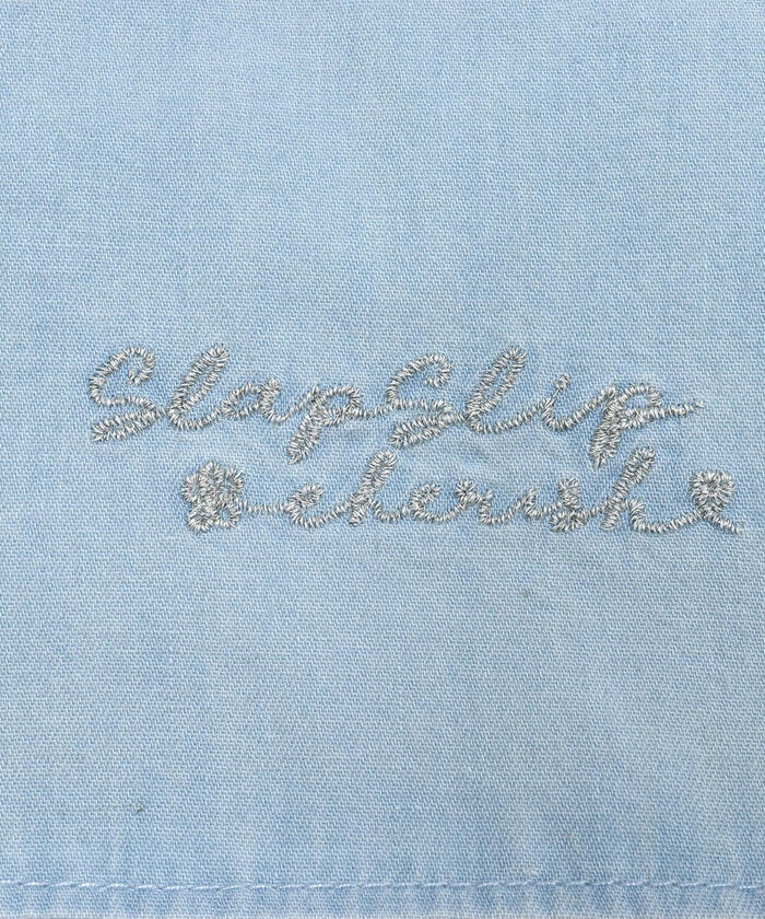 スラップ スリップ SLAP SLIP デニムビスチェハートバックルスカパンセットアップ(90~140cm) （ネイビー） ネイビー