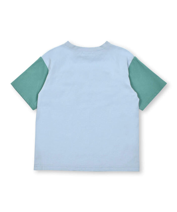 スラップ スリップ SLAP SLIP ポケット付きビッグシルエットバイカラー半袖Tシャツ(80~130cm) （グレー系） グレー系
