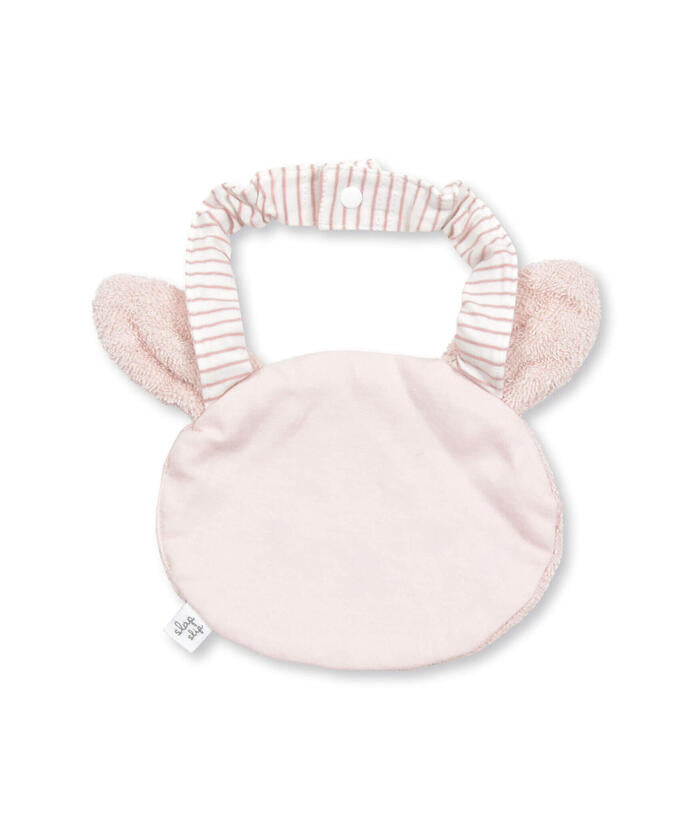 Slap Slip Baby 【Matching】 Sheep Rabbit Bear Animal Face Motif Pile Fabric Bib Baby