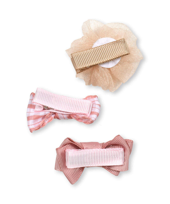 Slap Slip Baby SLAP SLIP BABY Ribbon Candy Flower Hairpin 3-Piece Set Baby