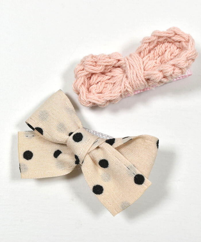 Slap Slip Baby SLAP SLIP BABY Ribbon Candy Flower Hairpin 3-Piece Set Baby