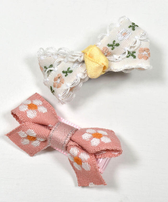 Slap Slip Baby SLAP SLIP BABY Ribbon Candy Flower Hairpin 3-Piece Set Baby