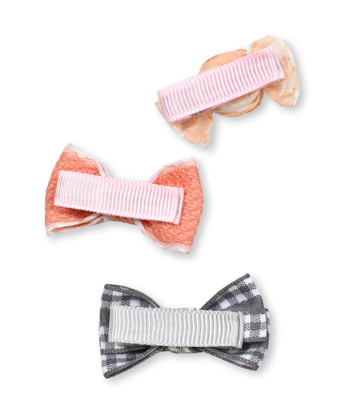 Slap Slip Baby SLAP SLIP BABY Ribbon Candy Flower Hairpin 3-Piece Set Baby