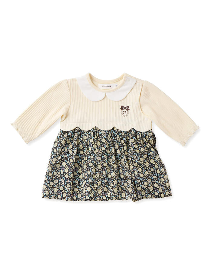 Slap Slip Baby 【Matching】 Floral Skirt Docking Romper Baby