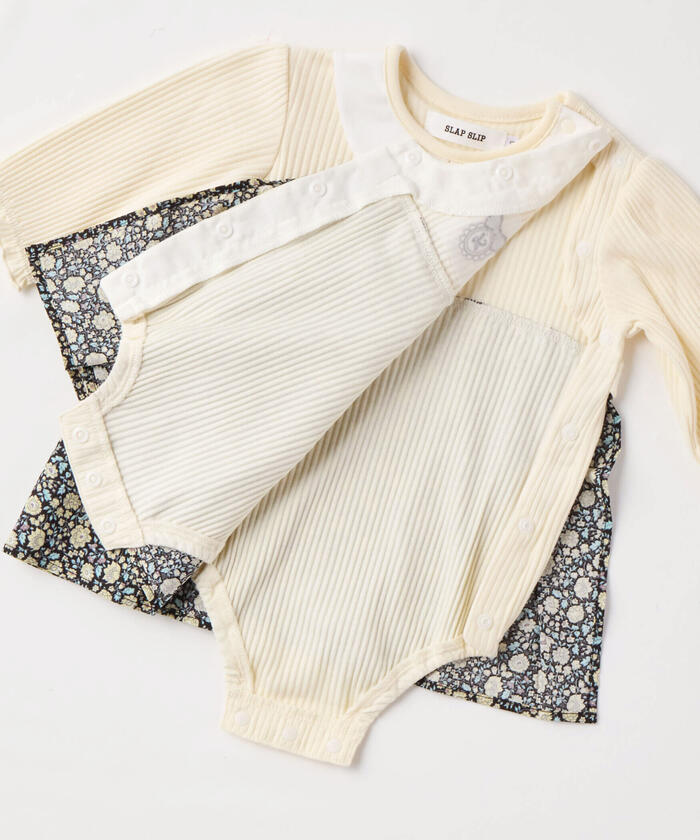 Slap Slip Baby 【Matching】 Floral Skirt Docking Romper Baby