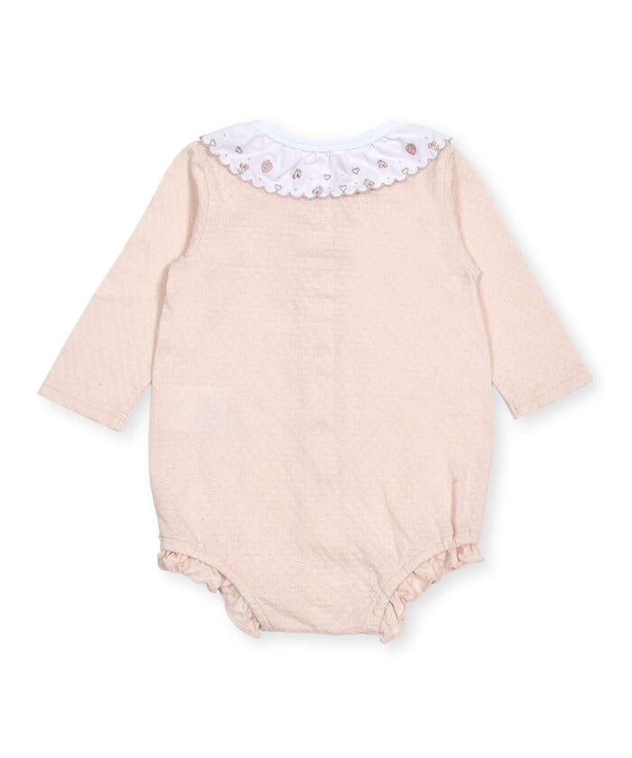 Slap Slip Baby Scalloped Edge Embroidered Collar Bodysuit Mini Baby