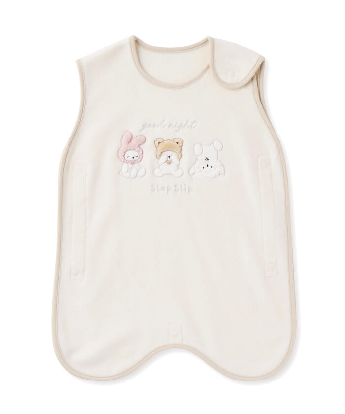 斯拉普 斯利普 嬰兒 SLAP SLIP BABY 動物圖案熊兔羊邊條絨毛睡袋嬰兒