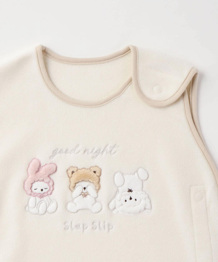 斯拉普 斯利普 嬰兒 SLAP SLIP BABY 動物圖案熊兔羊邊條絨毛睡袋嬰兒
