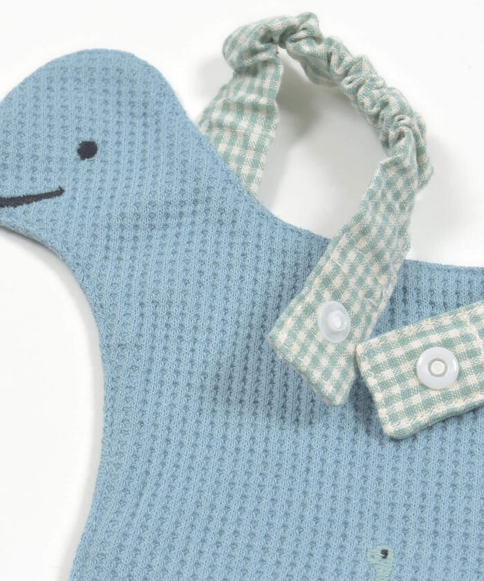 Slap Slip Baby Slow-moving Dinosaur Waffle Bib Baby